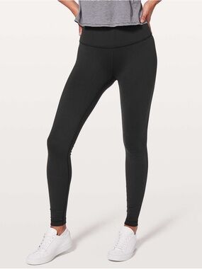 Lululemon Wunder Under Hi-Rise Tight Full-On Luon 28" Size 6 Black